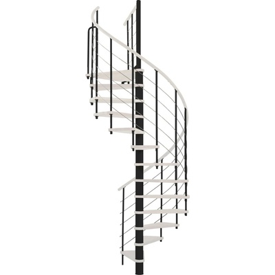 Minka STAIRS Kombinované točité schodiště Venezia bílá/černá pr. 160 cm