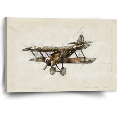 Sablio Obraz Historický dvojplošník Vintage - 60x40 cm