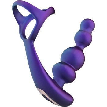 Hueman анален вибратор и пенис ринг (лилаво)