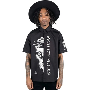 Image 1 of KILLSTAR Унисекс риза killstar - Гъби - Черен - ksra003556