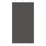 vidaXL Плисирана щора черна 105x200 cm Ширина на плата 104, 4 cm (4015161)