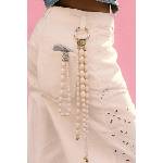 BERRIES висулка за телефон дамска от синтетична смола Alabaster phone strap (GB038)