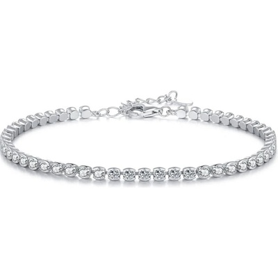 Grace Silver Jewellery stříbrný tenisový náramek se zirkony Thyra NR-RHB1732/40 stříbrná