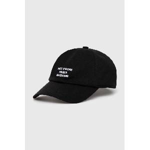 Drôle de Monsieur Памучна шапка с козирка La Casquette Slogan (PERM.CP151.CO138.BL)