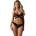 Obsessive Blomentis 2-pcs Set Black XS/S