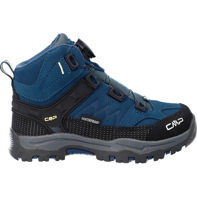 CMP Детски туристически обувки CMP Kid's Kiruna Mid Fitgo Trekking Shoes WP Walking boots - Blue Ink / Yellow - размер 35 (EU) (702-3743-0418)