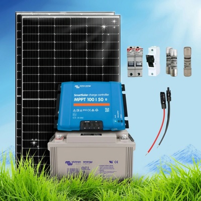 SVP Solar 760 Wp ostrovní systém 12V 220Ah Victron Gel bez konstrukce