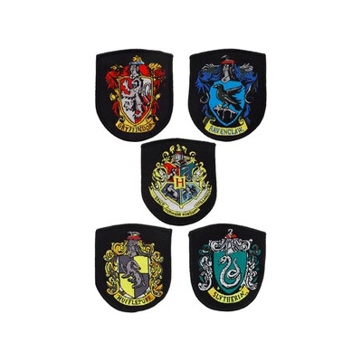 Nášivka - Harry Potter Patches 5-Pack House Crests, HPECREST-HP