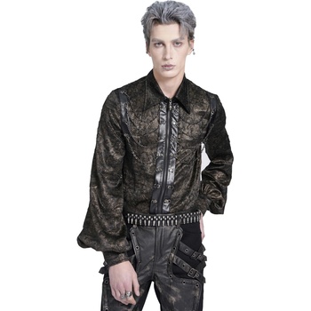 Devil fashion Мъжка тениска с дълъг ръкав DEVIL FASHION - Gold - SHT139