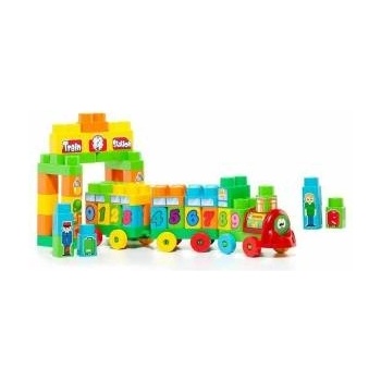 Molto Камион със Строителни Блокове Moltó Train Station (70 pcs)