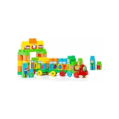 Molto Камион със Строителни Блокове Moltó Train Station (70 pcs)