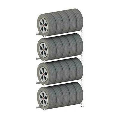 META přídavný regál pro skladování pneumatik 2500x1300x400 mm, nosn. 150 kg