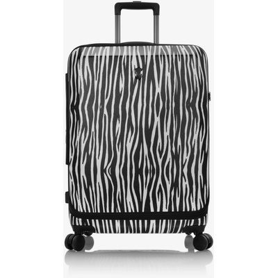 HEYS Бяло-черен пътнически куфар с животински принт Heys EZ Fashion M Зебра Heys | Cheren | ЖЕНИ | ЕДИН РАЗМЕР