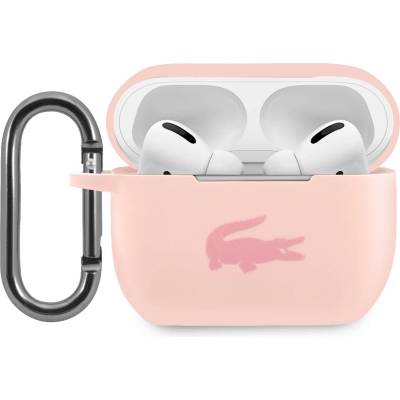 Lacoste Liquid Silicone лъскава калъфка с лого за AirPods Pro розова (LCAPSI)