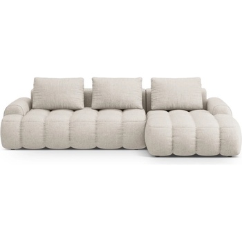 Cosmopolitan Design Бежов сгъваем/с място за съхранение ъглов диван (десен ъгъл) Linz - Cosmopolitan Design (COS_RCF_193_F1_LINZ1)