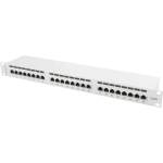 Lanberg patch panel 24 port 1U CAT. 6 shielded, grey (PPS6-1024-S) - megamag