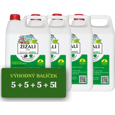 Mesiho žížalí čaj s kopřivou a biouhlíkem 20 l