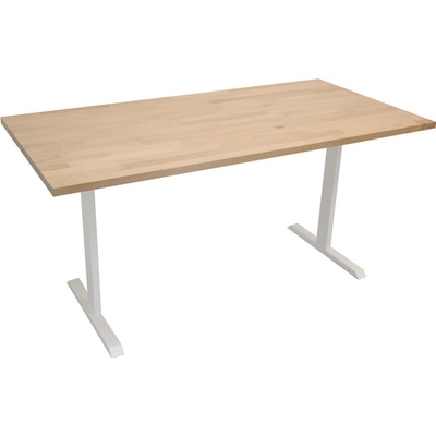 ZLKL Kancelářský stůl 1350 x 800 mm P00265-14 buková spárovka/bílý
