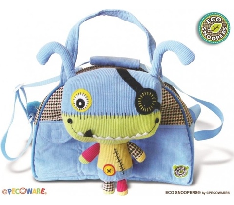 EcoSnoopers Monster světle modrá
