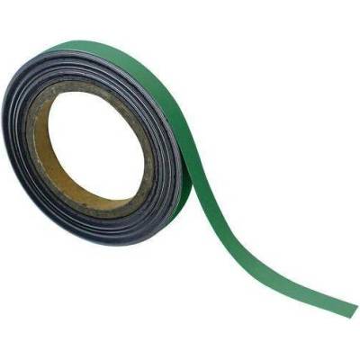 Magnetická páska na regály Manutan Expert, 10 m, zelená, šířka 15 mm