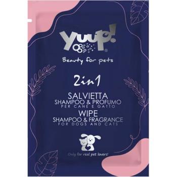 Yuup! Vlhčený ubrousek 2v1 se šamponem a vůní 1 ks