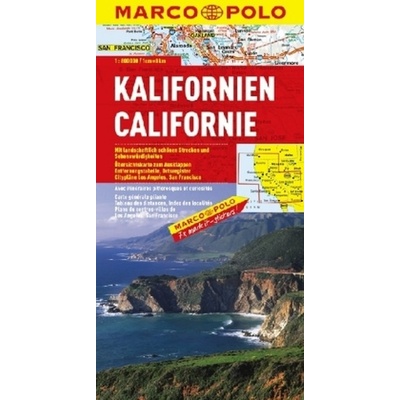 Marco Polo Karte Kalifornien. Californie. California