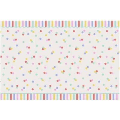 Party Deco Хартиена покривка за маса Confetti (OBP15)