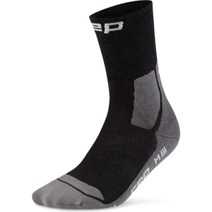 CEP Дамски туристически чорапи CEP Women's Hiking Light Cushion Socks Mid Cut Walking socks - Black / Grey - размер II (207-1143-0111)