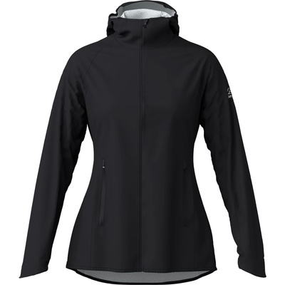 Löffler Дамско водоустойчиво яке за колоездене Löffler Women's Hooded Jacket WPM Pocket Cycling jacket - Black - размер 46 (EU) (151-0641-0517)