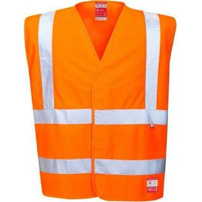 PortWest Vesta Hi-Vis Anti Static Flame Resistant oranžová