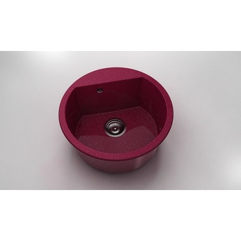 Image 1 of FAT Кръгла мивка Vanguard 223, Polymer marble, 20 Сребрист виолет , с включен сифон