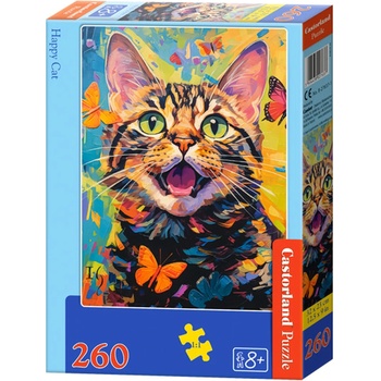 Castorland Пъзел Castorland от 260 части - Щастлива котка (B-27637-1)