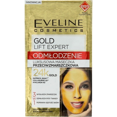 Eveline Cosmetics Gold Lift expert protivrásková maska 7 ml