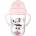 Canpol babies Чаша със сламка Canpol - Exotic Animals, 270 ml, розова (56/606_pin)