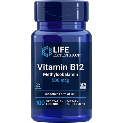 Life Extension Vitamin B12 100 pastilka 500 mcg