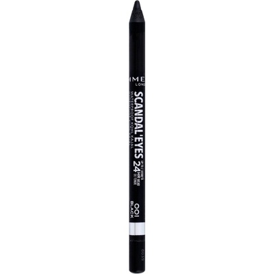 Rimmel London Scandaleyes Kohl Kajal voděodolná tužka na oči 001 Black 1,3 g