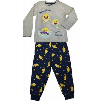 E Plus M chlapecké pyžamo Baby shark šédé