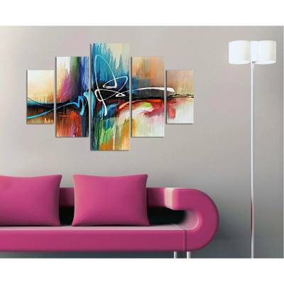 ASIR Sada obrazů STREET ART 92 cm MDF