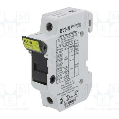 BUSSMANN CHPV1U Zásuvka; 10,3x38mm; na přípojnici DIN; 30A; Póly: 1; 1kVDC; IP20