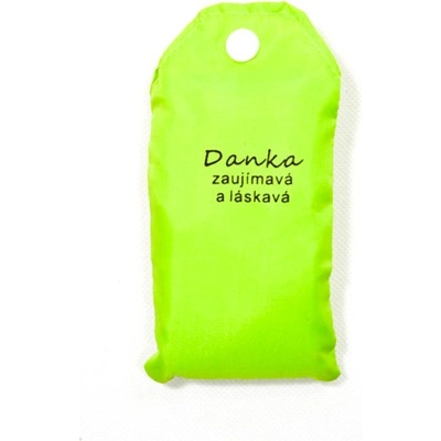Nákupná taška s menom Danka - zaujímavá a láskavá, Červená