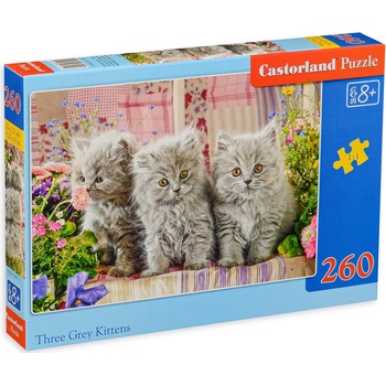 Castorland Пъзел Castorland от 260 части - Малки сиви котета (B-27491-1)