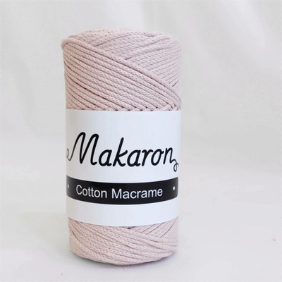 Makaron Cotton Macrame růžová 3mm