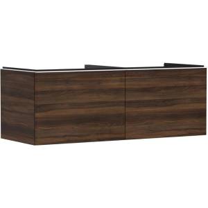Hansgrohe Xelu Q - Шкафче за умивалник, 50x136x55 см, 2 чекмеджета, тъмен орех/матово бяло 54069700 (54069700)
