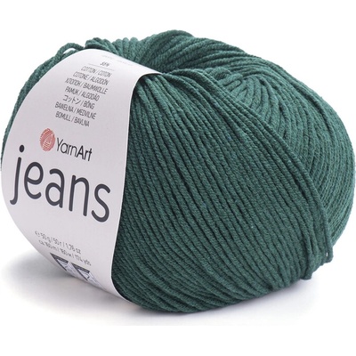 Yarn Art příze YarnArt Jeans 92 tmavě zelená