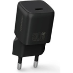  Захранване за ел. мрежа с USB-C изход с технология за бързо зареждане - Nordic PD GaN USB-C Wall Charger 30W (черен)