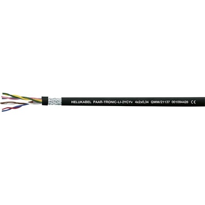 Helu 21146-500 datový Li-2YCYv 2 x 2 x 1 mm² černá 500 m