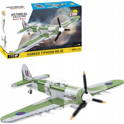 Cobi 5864 II WW Hawker Typhoon Mk. IB, 1:48, 190 ks – Zboží Mobilmania