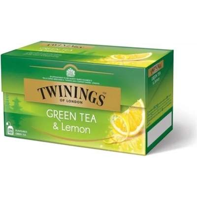 Twinings Green Tea and Lemon, zelený čaj, 25 × 1,6 g