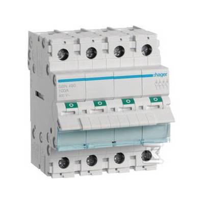 Автоматичен предпазител SBN490, 100A, 4P, Hager