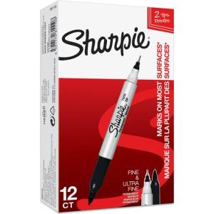 Sharpie Маркери Sharpie TwinTip EF/F черен (S0811100)